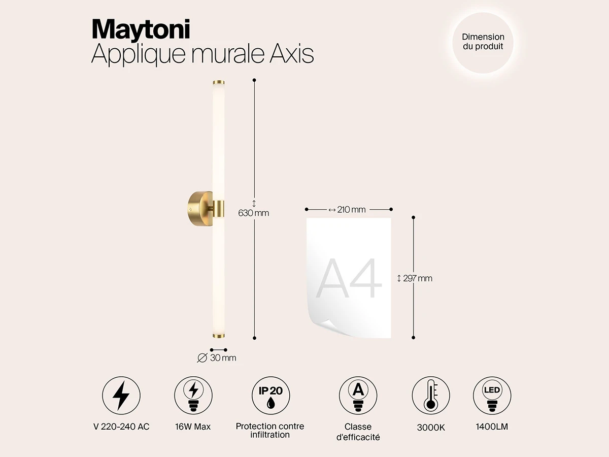 Настенный светильник (бра) Axis 916928  - фото 5