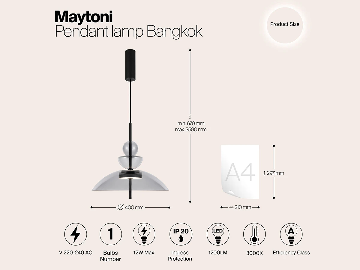 Подвесной светильник Bangkok 917152  - фото 7