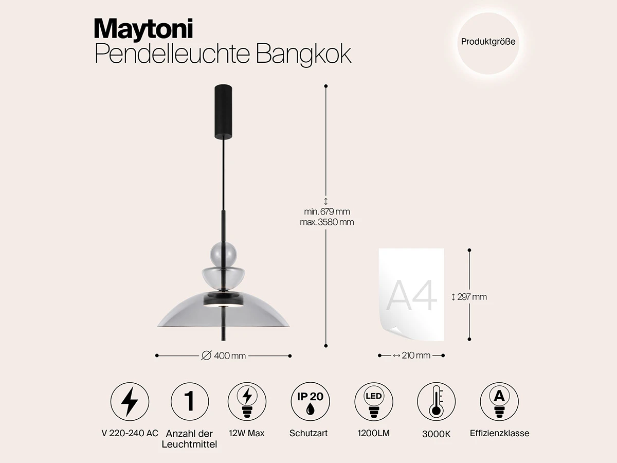 Подвесной светильник Bangkok 917152  - фото 6