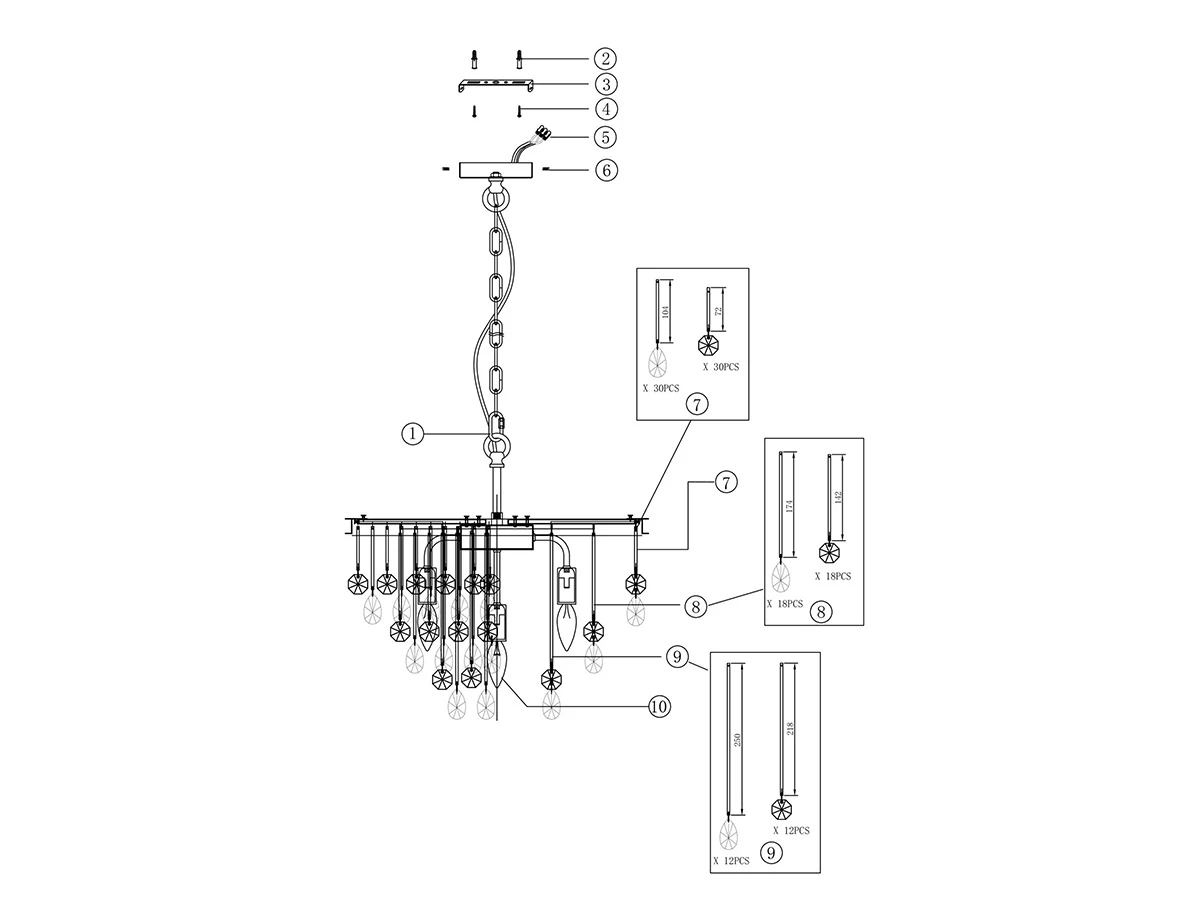 Подвесной светильник Linn 917252  - фото 5
