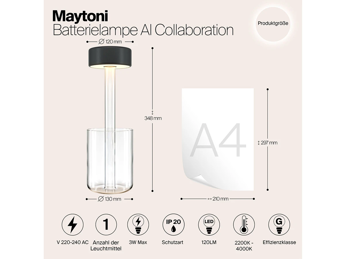 Аккумуляторный светильник AI Collaboration 917658  - фото 4