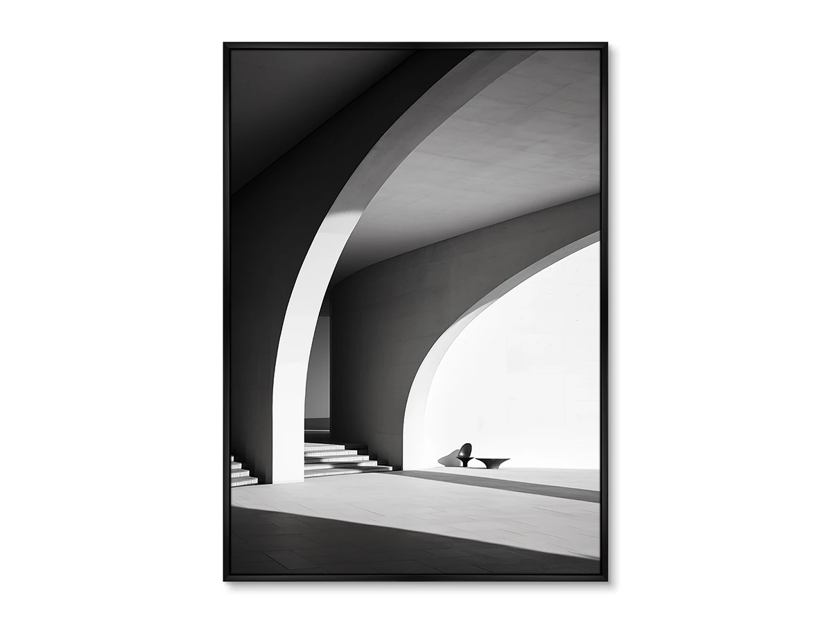 Репродукция картины на холсте Architecture, curves of arches, No 1, 2024г. 919221