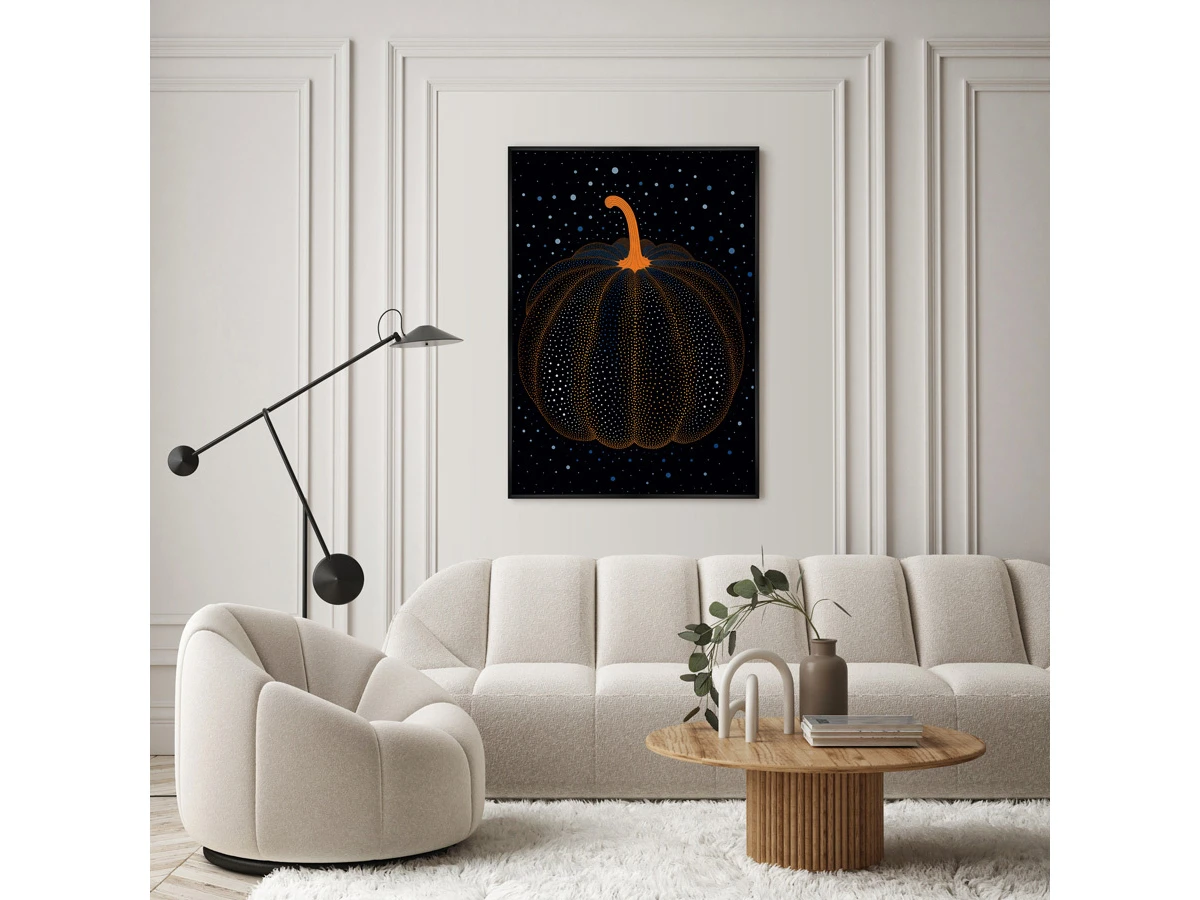 Репродукция картины на холсте Pumpkin sparkling in the night, 2024г. 919250  - фото 3