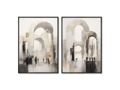 Набор из 2-х репродукций картин на холсте Graceful arches, 2024г. 919262