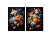 Набор из 2-х репродукций картин на холсте Ramo de flores, 2024г.