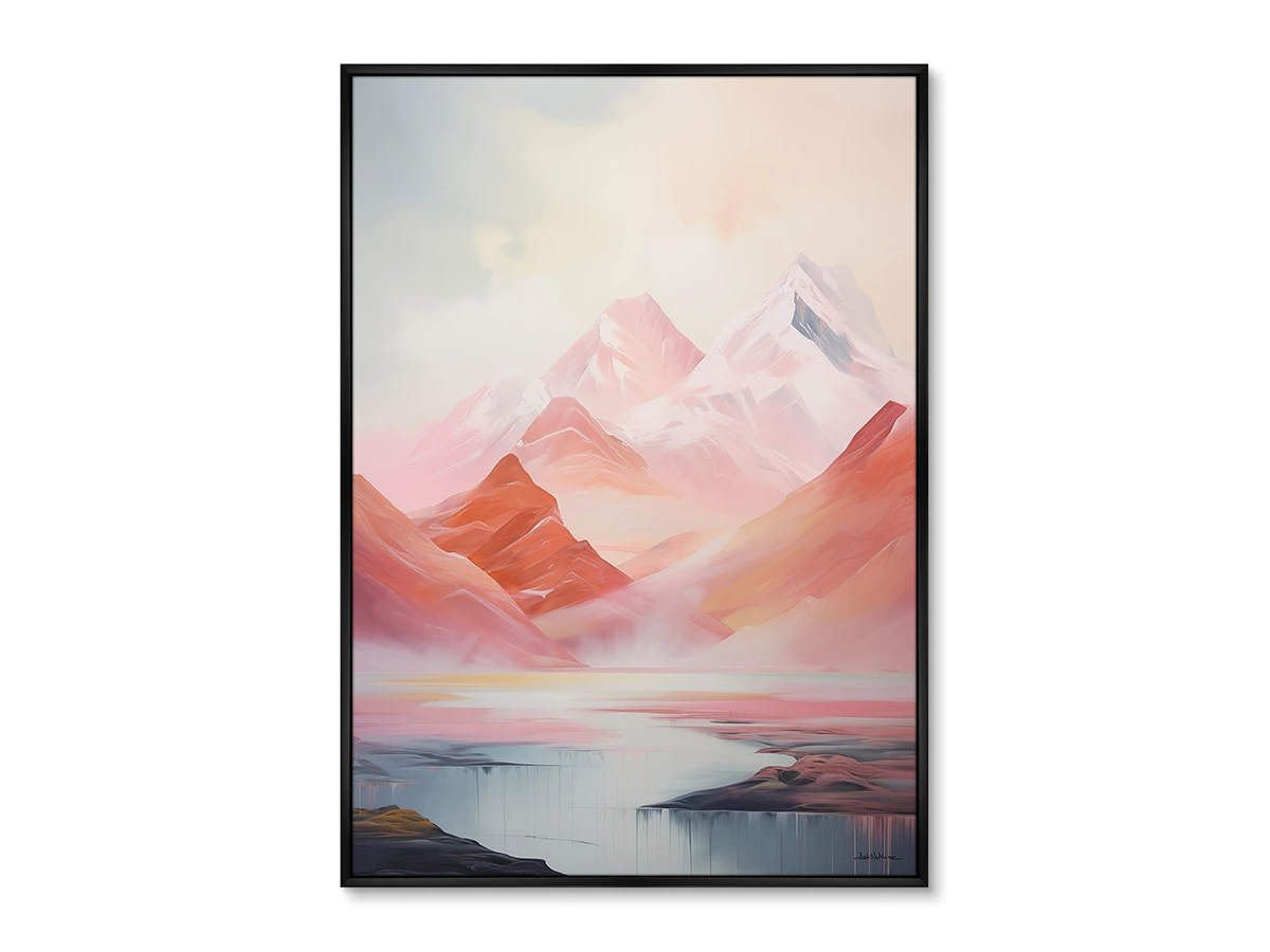 Набор из 2-х репродукций картин на холсте Landscape collection, Pink Mountains, 2024г. 919393  - фото 4