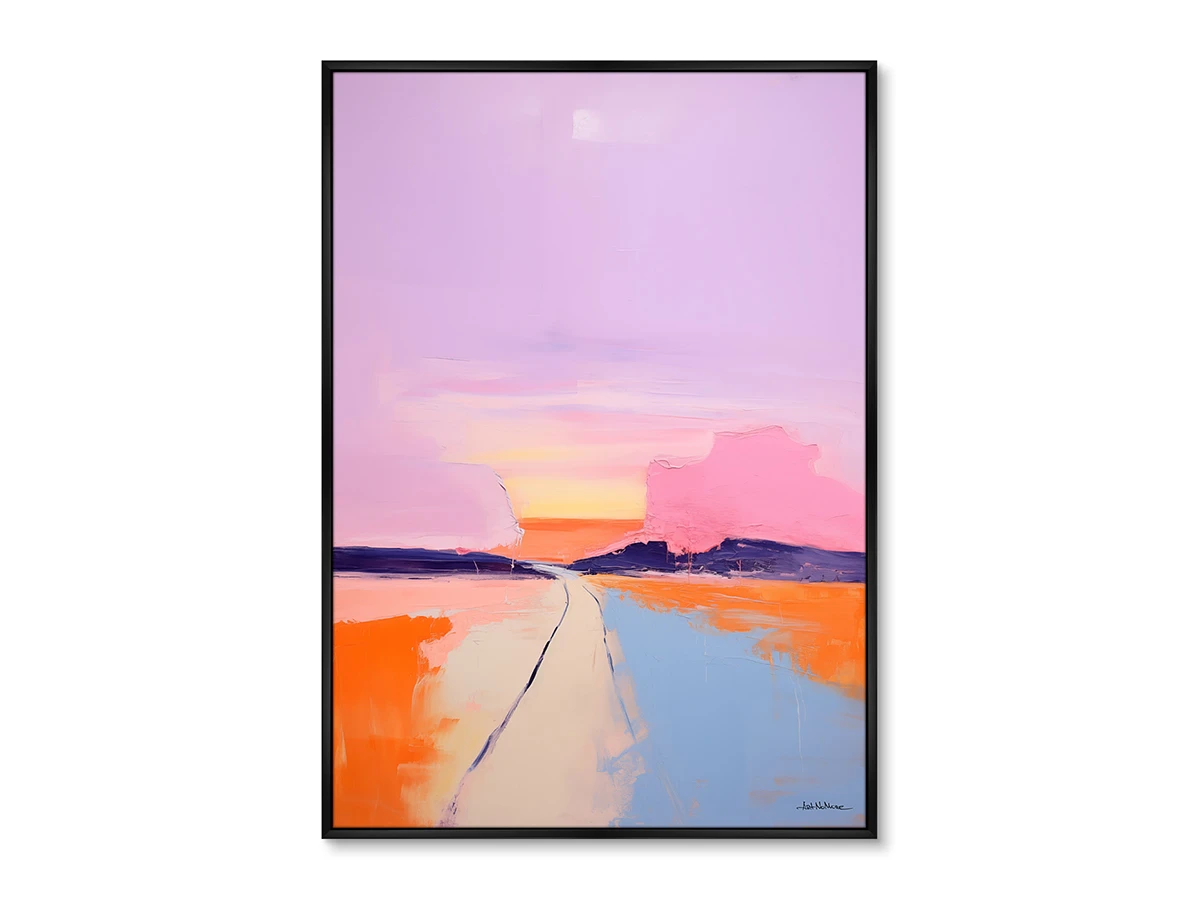 Набор из 2-х репродукций картин на холсте Landscape collection, Purple and pink, 2024г. 919417  - фото 4