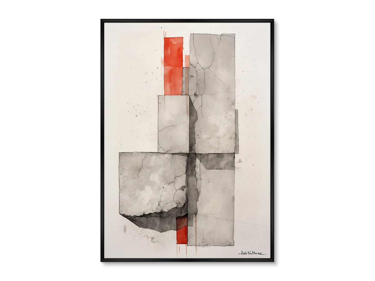 Набор из 2-х репродукций картин на холсте Shapes and shadows, 2024г. 919421  - фото 3