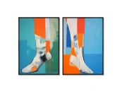 Набор из 2-х репродукций картин на холсте The Shoes, 2024г.