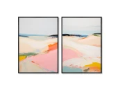 Набор из 2-х репродукций картин на холсте Landscape Collection, Coastal beaches, 2024г.
