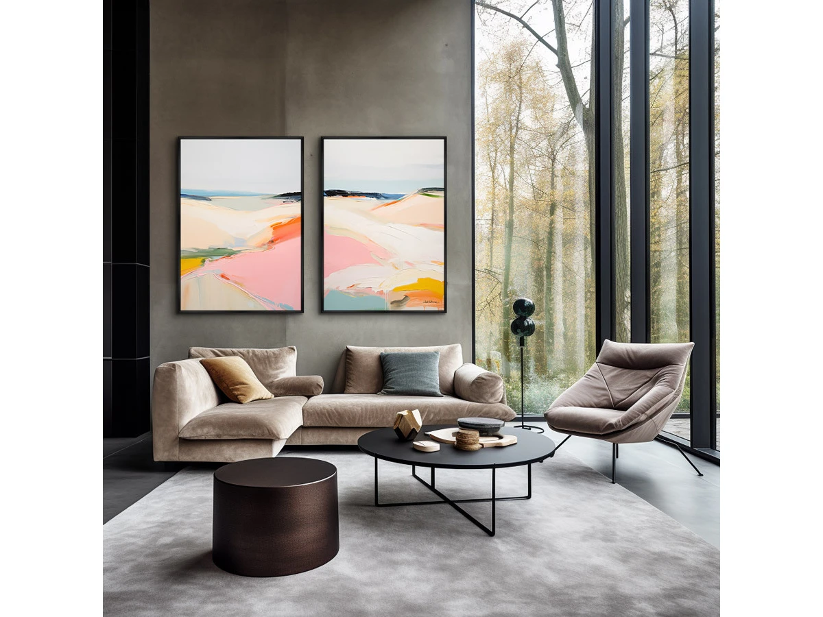 Набор из 2-х репродукций картин на холсте Landscape Collection, Coastal beaches, 2024г. 919448  - фото 5