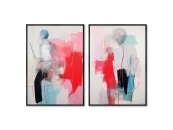 Набор из 2-х репродукций картин на холсте Одинокий, 2024г.