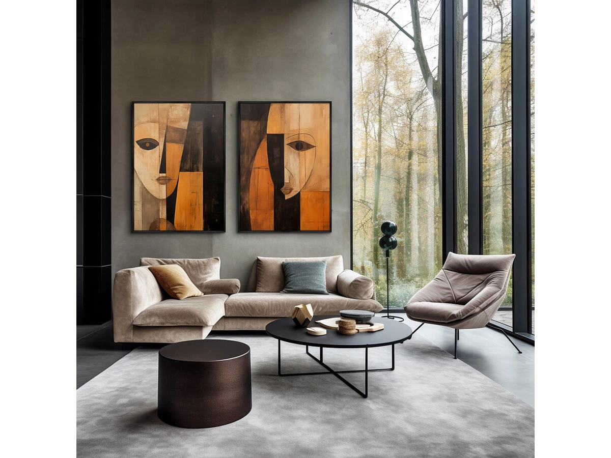 Набор из 2-х репродукций картин на холсте Monotony of the palettes, 2024г. 919484  - фото 5