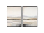 Набор из 2-х репродукций картин на холсте Landscape collection, Salt lake, 2024г.