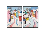 Набор из 2-х репродукций картин на холсте Spring is in the air, 2024г.