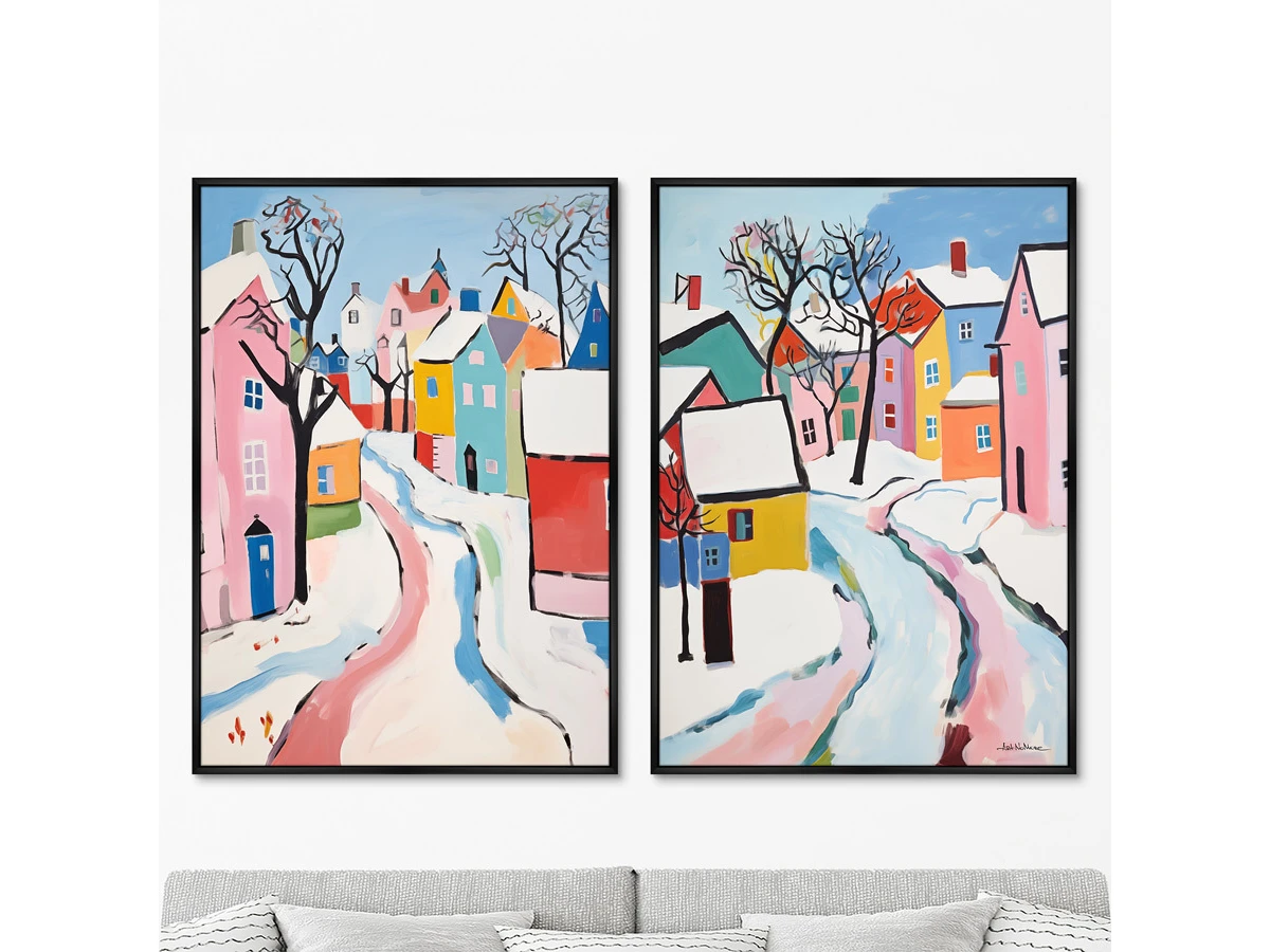 Набор из 2-х репродукций картин на холсте Spring is in the air, 2024г. 919502