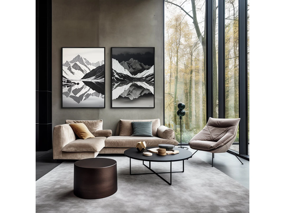 Набор из 2-х репродукций картин на холсте Landscape Collection, Day and night, 2024г. 919503  - фото 5