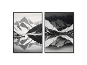 Набор из 2-х репродукций картин на холсте Landscape Collection, Day and night, 2024г.