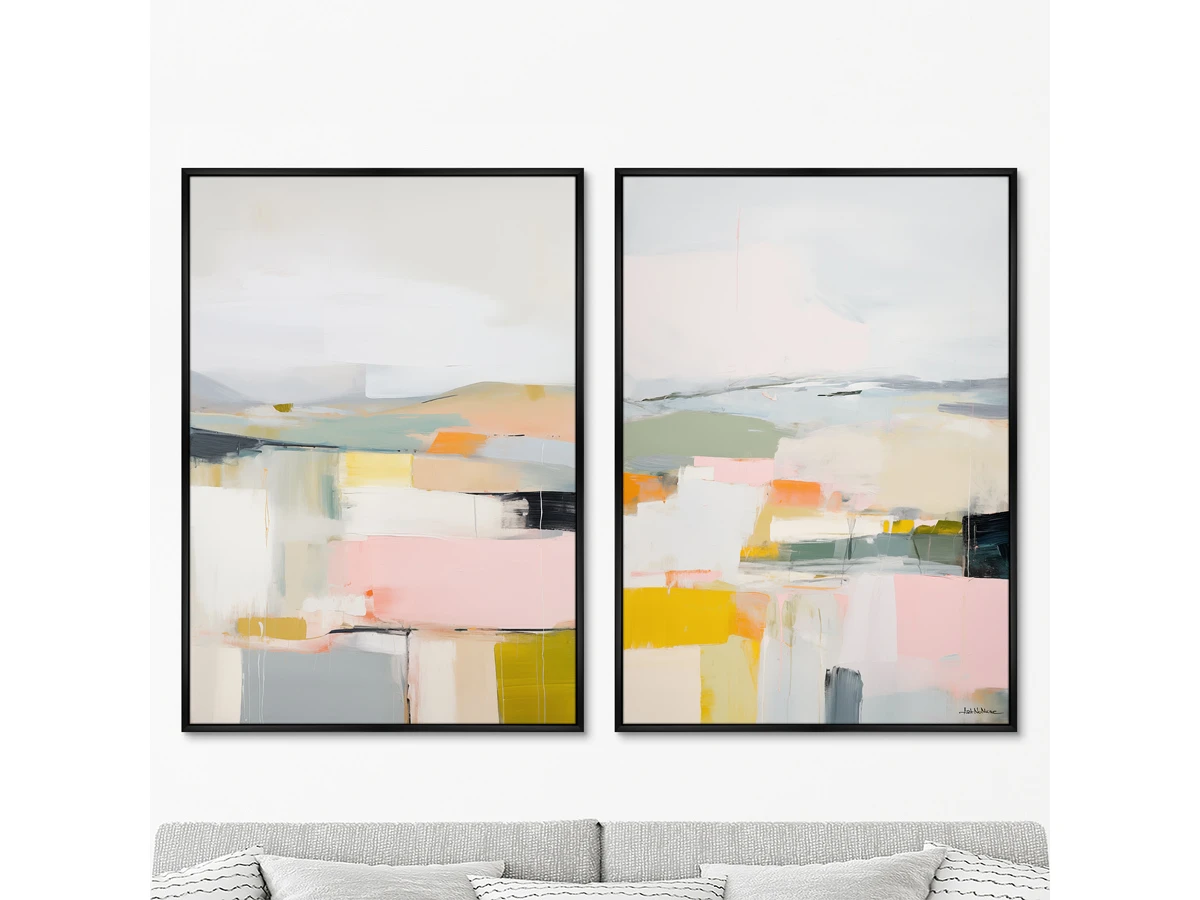 Набор из 2-х репродукций картин на холсте Landscape Collection, After rain, 2024г. 919558