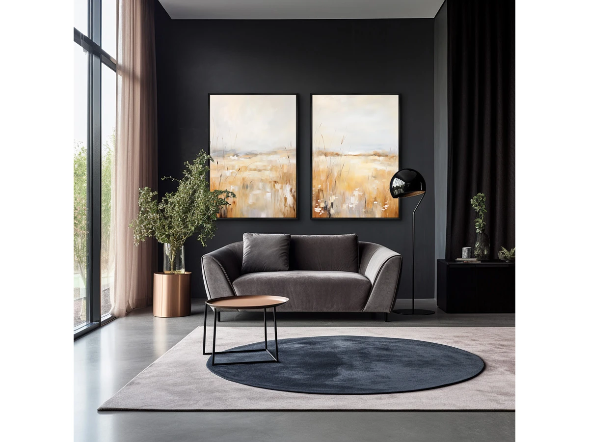 Набор из 2-х репродукций картин на холсте Landscape collection, Meadow, 2024г. 919581  - фото 5