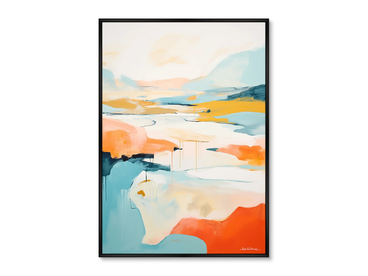 Набор из 2-х репродукций картин на холсте У подножья гор, 2024г. 919582  - фото 3