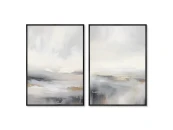 Набор из 2-х репродукций картин на холсте Пейзаж, долина после дождя, 2024г.