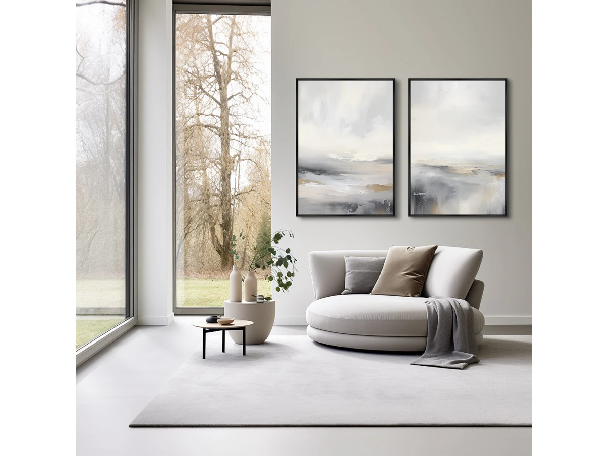 Набор из 2-х репродукций картин на холсте Пейзаж, долина после дождя, 2024г. 919583  - фото 5