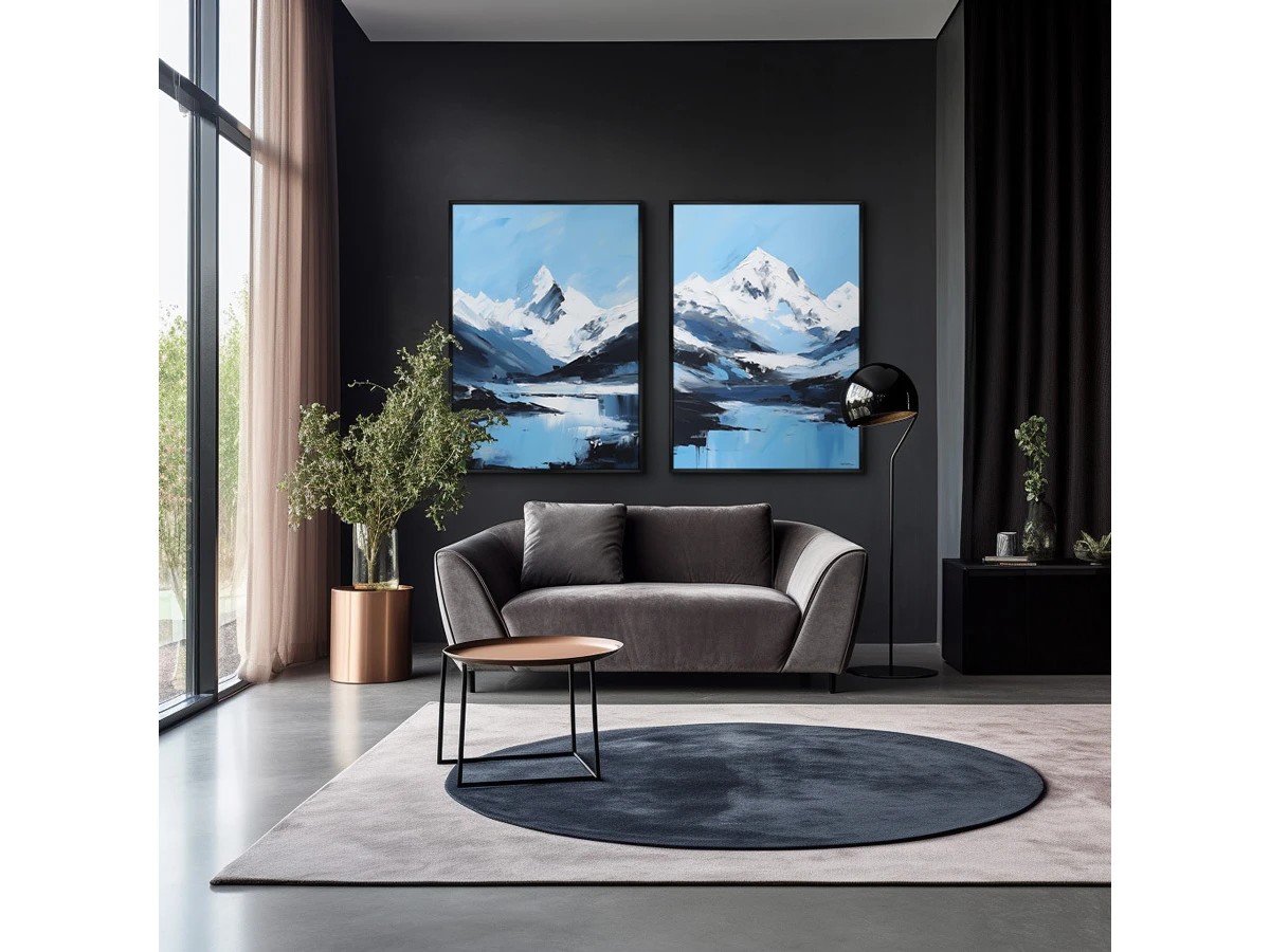 Набор из 2-х репродукций картин на холсте Landscape collection, The peaks, 2024г. 919585  - фото 5