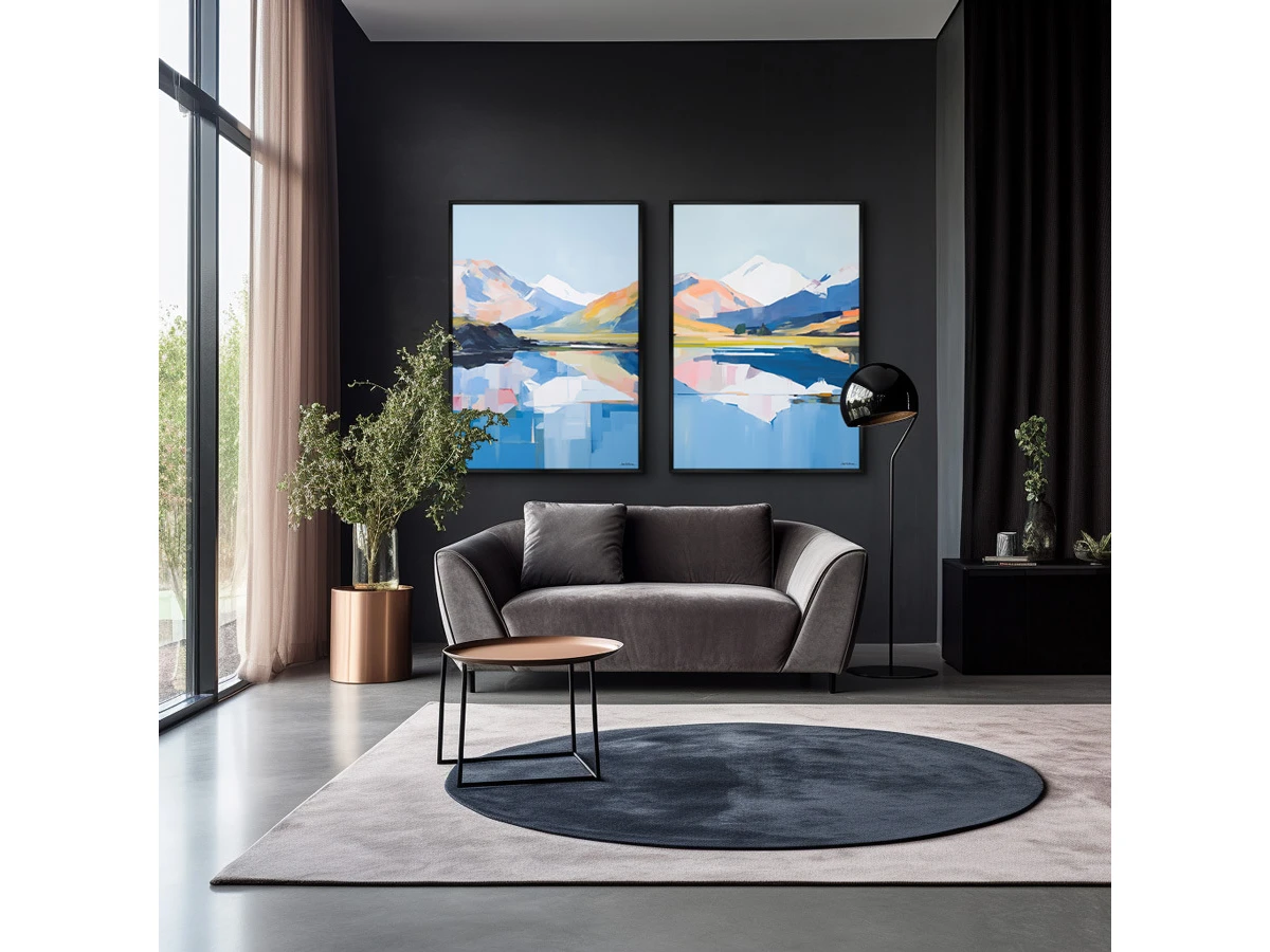 Набор из 2-х репродукций картин на холсте Landscape collection, The Reflection, 2024г. 919667  - фото 5