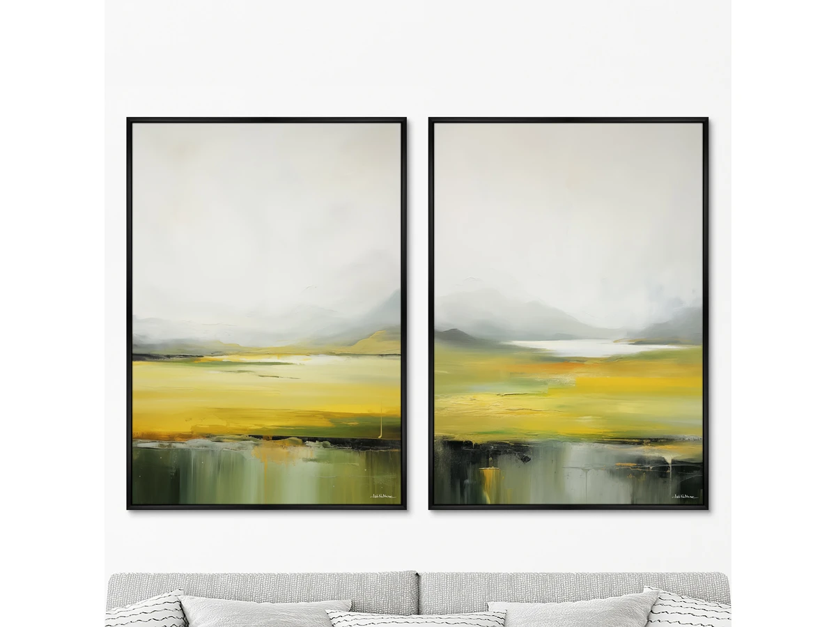 Набор из 2-х репродукций картин на холсте Долина, 2024г. 919668