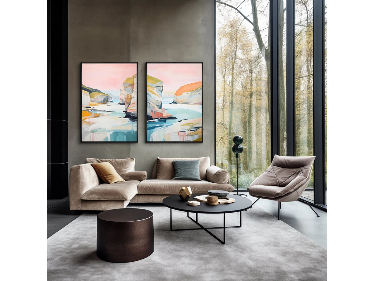 Набор из 2-х репродукций картин на холсте Морской пейзаж, 2024г. 919728  - фото 5