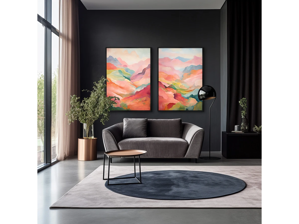 Набор из 2-х репродукций картин на холсте Landscape collection, The hills, 2024г. 919785  - фото 5