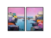 Набор из 2-х репродукций картин на холсте Landscape collection, To the sea, 2024г.