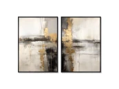 Набор из 2-х репродукций картин на холсте Landscape Collection, The lake, 2024г.