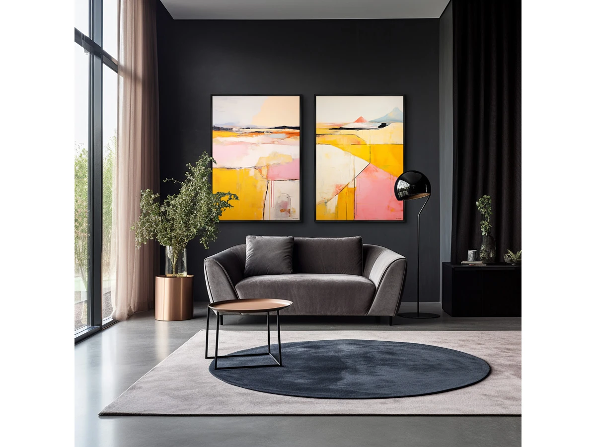 Набор из 2-х репродукций картин на холсте Landscape Collection, Valley of Pyrimids, 2024г. 919848  - фото 5