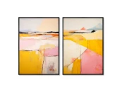 Набор из 2-х репродукций картин на холсте Landscape Collection, Valley of Pyrimids, 2024г.