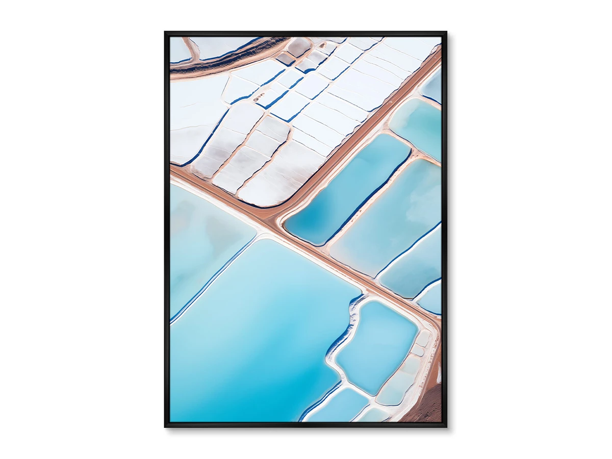 Набор из 2-х репродукций картин на холсте Salt lakes, light blue, 2024г. 919892  - фото 4