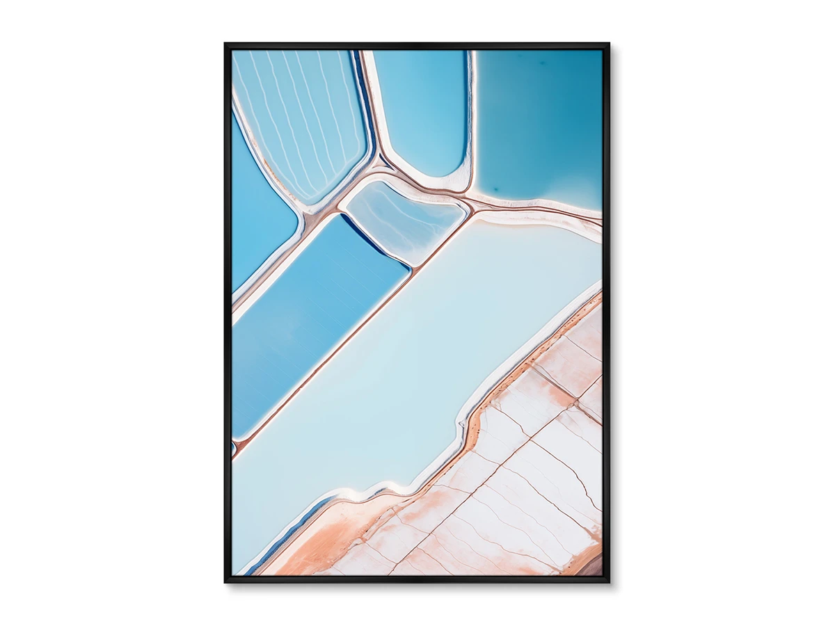 Набор из 2-х репродукций картин на холсте Salt lakes, light blue, 2024г. 919892  - фото 3