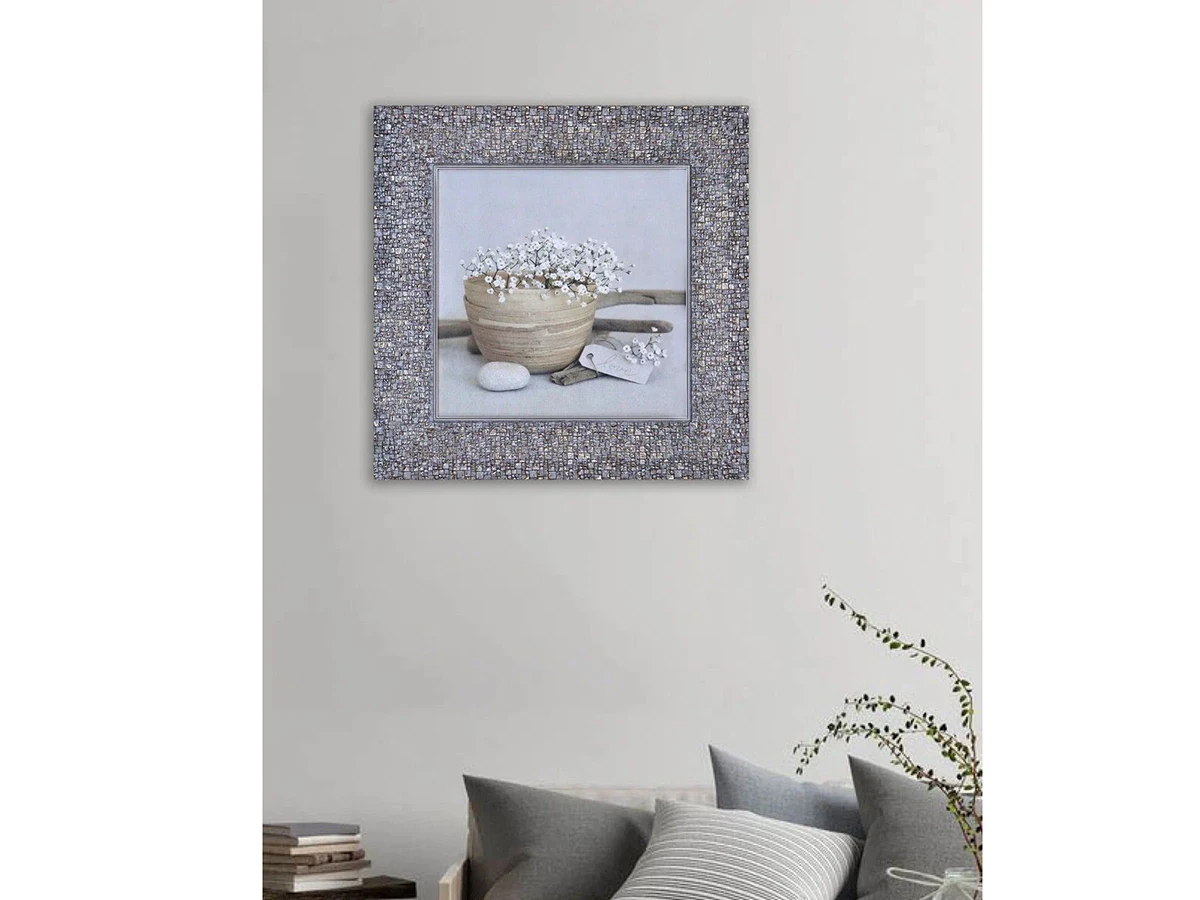 Картина Белые цветочки 923376  - фото 4