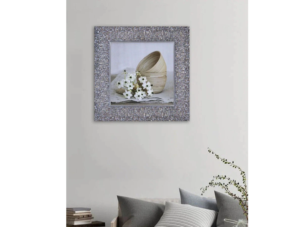 Картина Белые цветочки на столе 923383  - фото 4