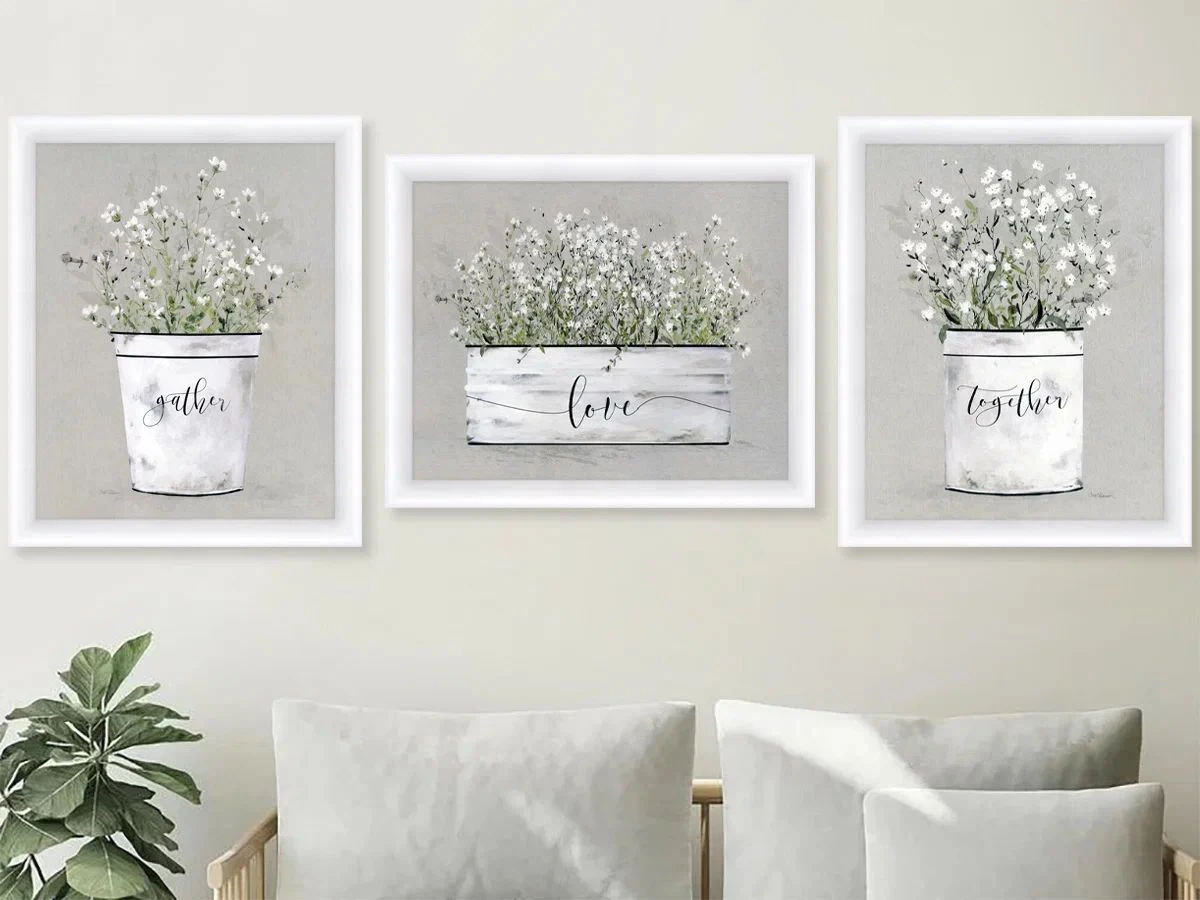 Картина Маленькие белые цветы 923424  - фото 5