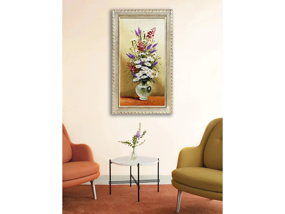 Гобеленовая картина Букет ромашки и лаванда 923494  - фото 4