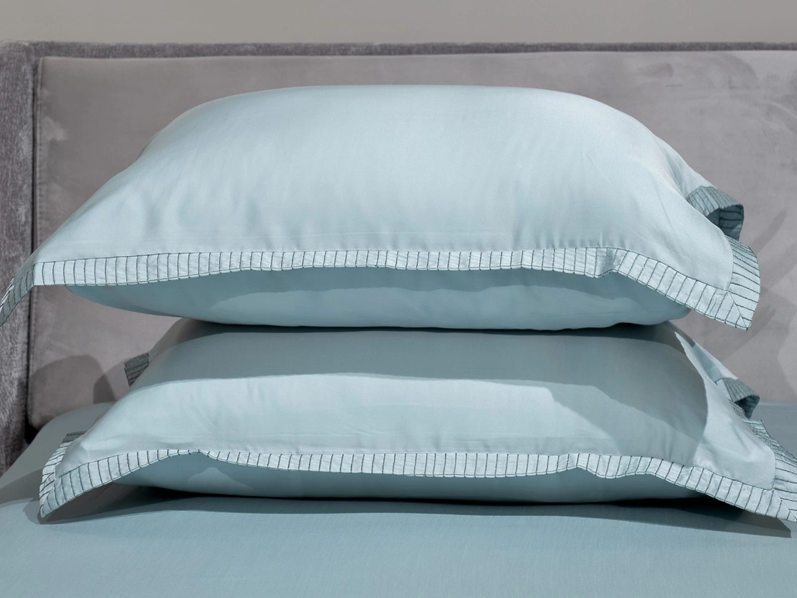 Простыня на резинке тенсель бирюзовая 160*200*30 924040  - фото 3