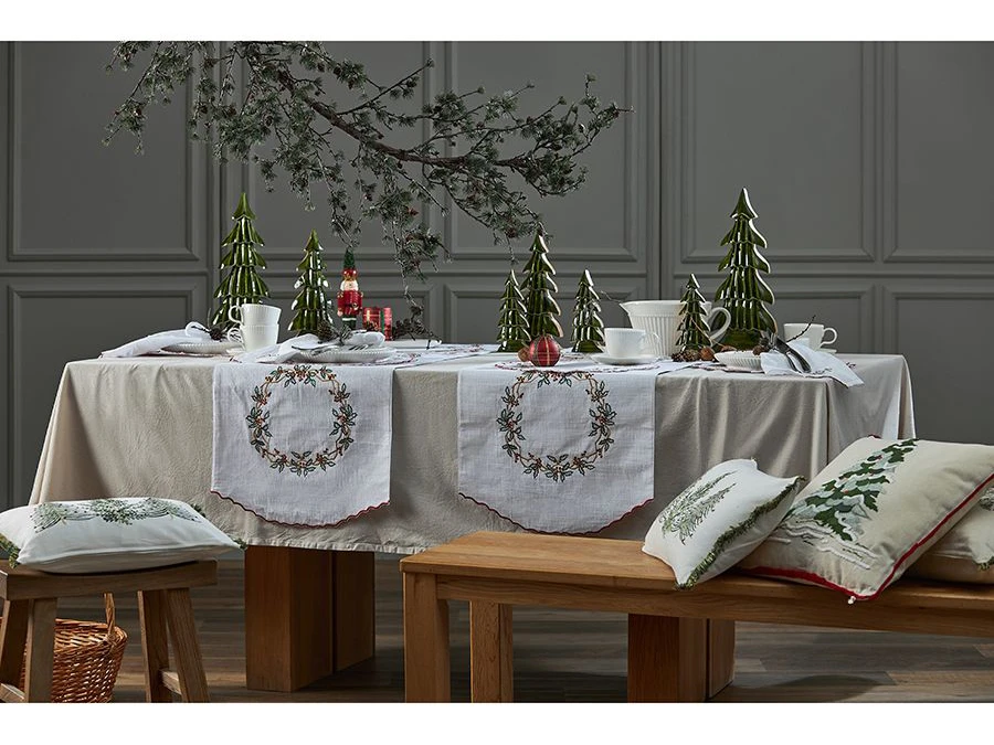 Набор из двух салфеток под приборы Festive wreath 924053