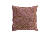 Подушка с бисером Пионы пыльная роза 45*45см