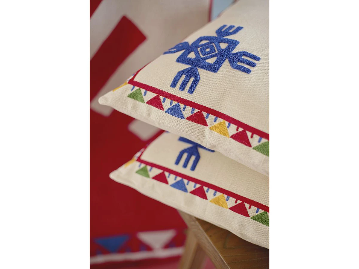 Подушка декоративная по мотивам чувашских орнаментов 924195  - фото 6