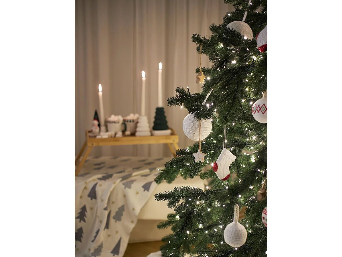 Набор ёлочных украшений Fluffy white, 3 шт. 924267  - фото 6