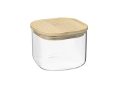 Банка для хранения квадратная Glass Bamboo
