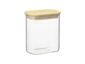 Банка для хранения прямоугольная Glass Bamboo