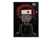 Репродукция картины на холсте Robots, the joy of being, No 1, 2024г.